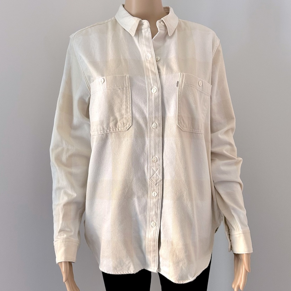 Levi's Women's Off-White Button Down Shirt